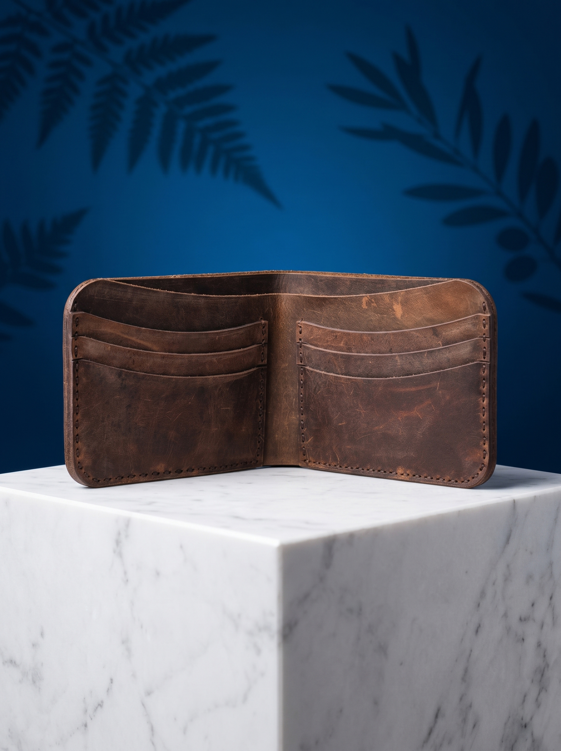 Cognac Slim Portemonnaie